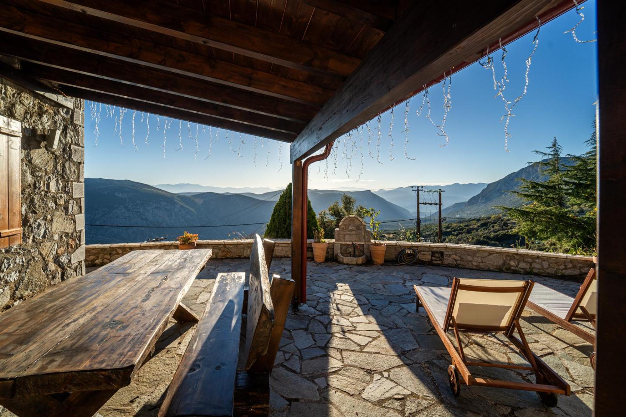 Rock Dandy Deluxe Chalet In Arachova - Delphi, Sauna, Prv Parking, Amazing View Esterno foto