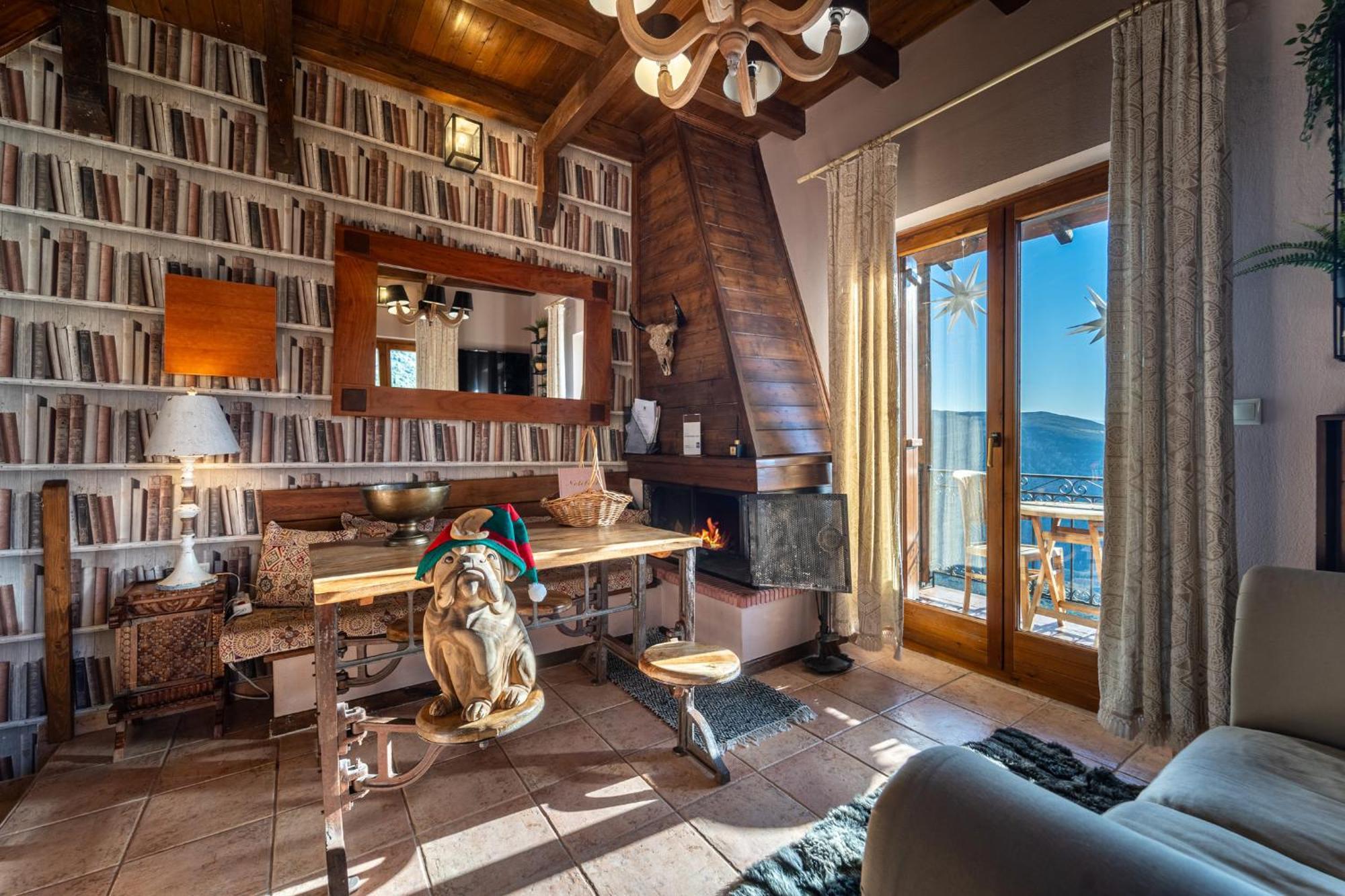 Rock Dandy Deluxe Chalet In Arachova - Delphi, Sauna, Prv Parking, Amazing View Esterno foto