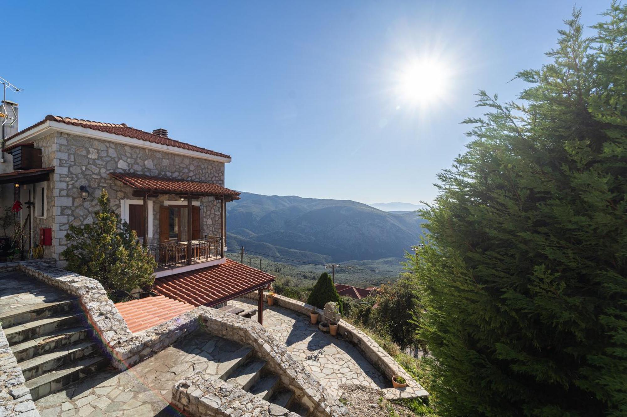 Rock Dandy Deluxe Chalet In Arachova - Delphi, Sauna, Prv Parking, Amazing View Esterno foto