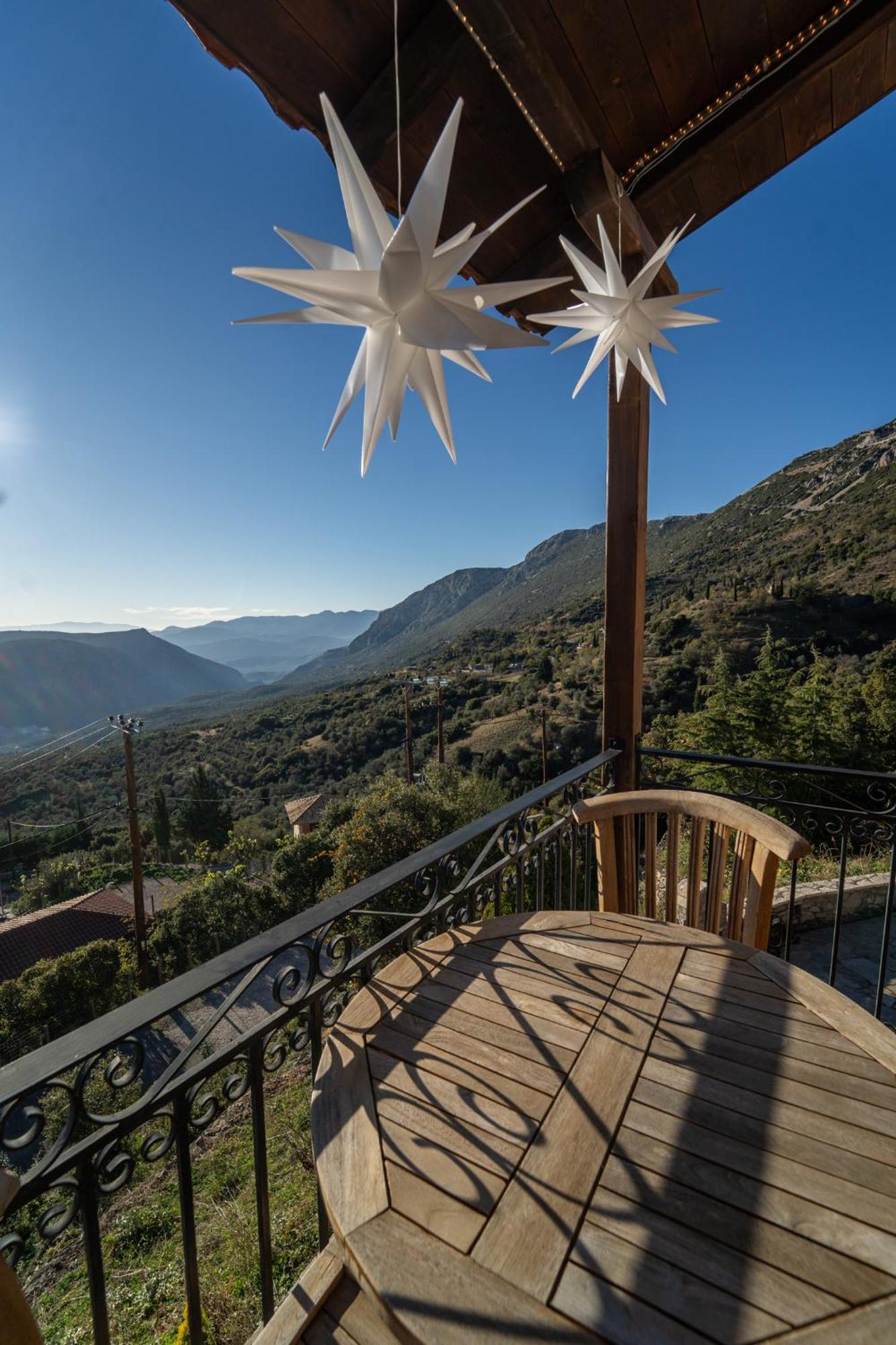 Rock Dandy Deluxe Chalet In Arachova - Delphi, Sauna, Prv Parking, Amazing View Esterno foto