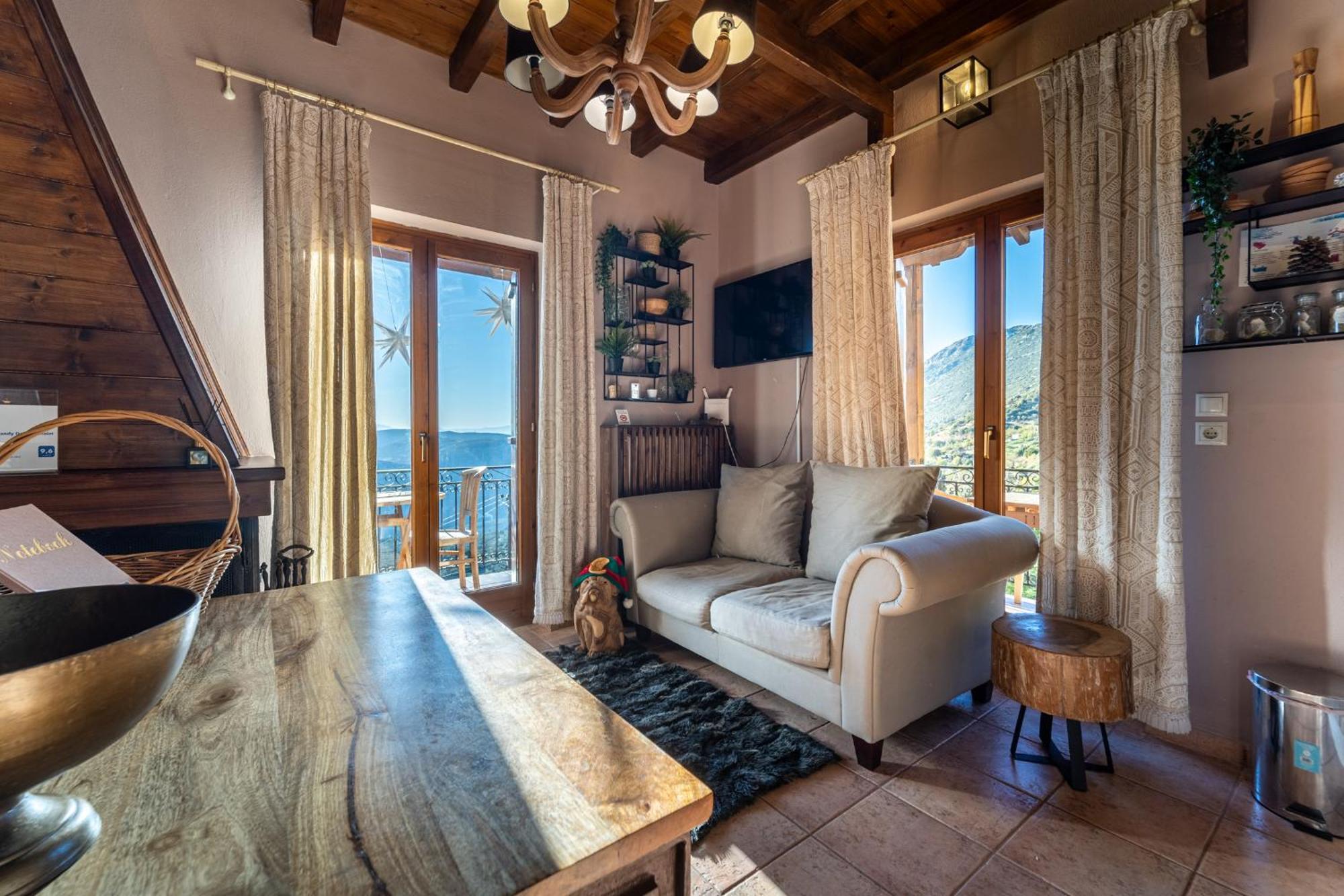 Rock Dandy Deluxe Chalet In Arachova - Delphi, Sauna, Prv Parking, Amazing View Esterno foto