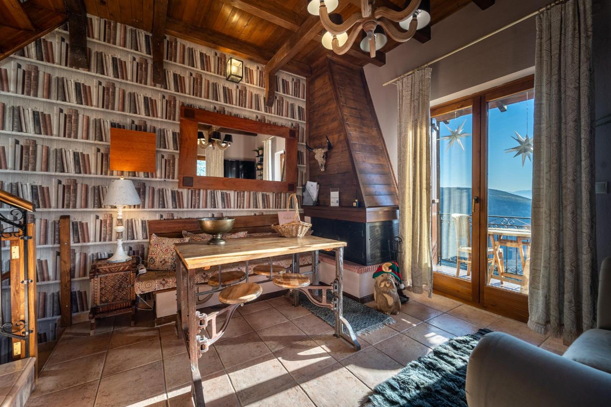 Rock Dandy Deluxe Chalet In Arachova - Delphi, Sauna, Prv Parking, Amazing View Esterno foto