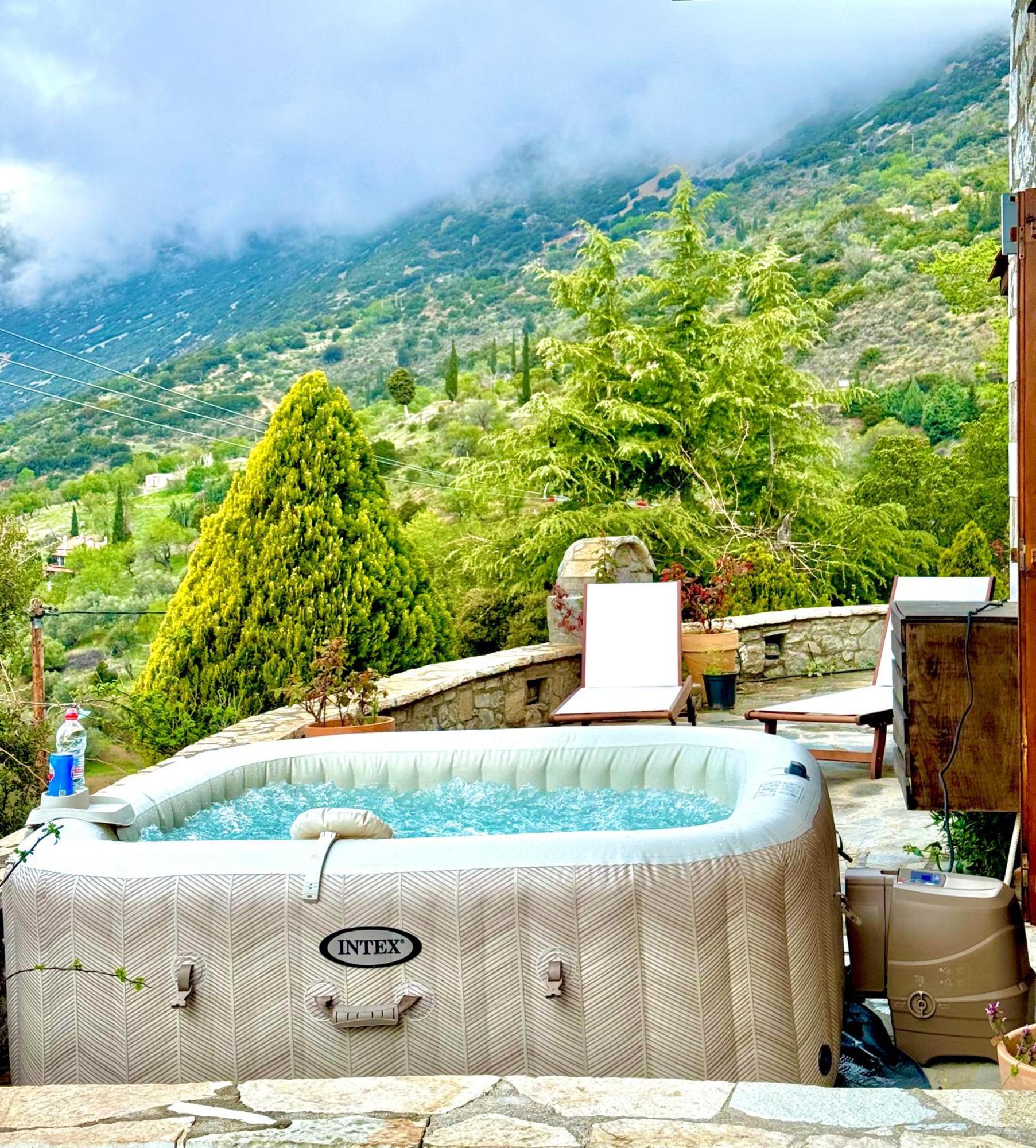 Rock Dandy Deluxe Chalet In Arachova - Delphi, Sauna, Prv Parking, Amazing View Esterno foto